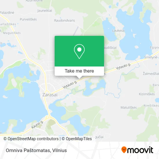 Карта Omniva Paštomatas