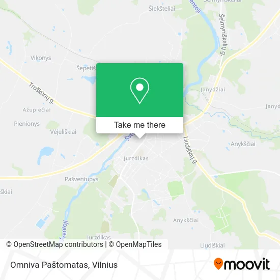 Карта Omniva Paštomatas