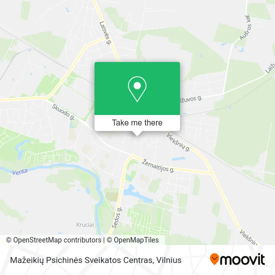 Карта Mažeikių Psichinės Sveikatos Centras