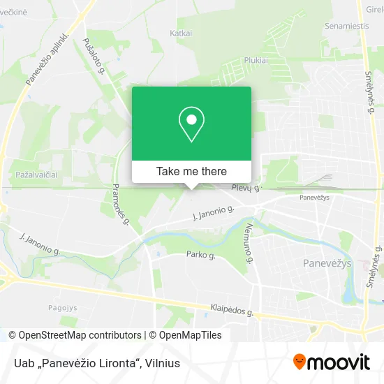 Карта Uab „Panevėžio Lironta“