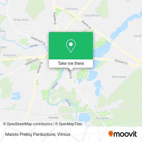 Карта Maisto Prekių Parduotuve