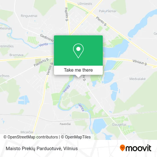 Карта Maisto Prekių Parduotuvė
