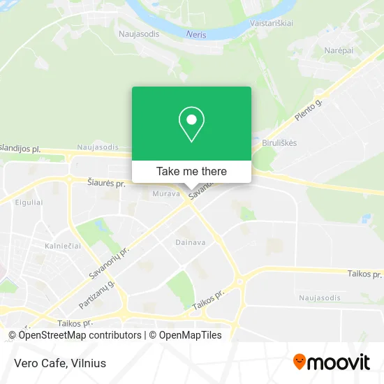 Карта Vero Cafe