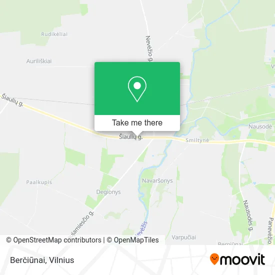 Карта Berčiūnai