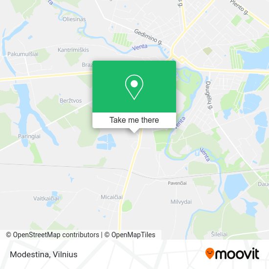 Карта Modestina