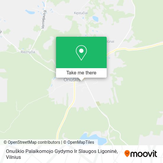 Карта Onuškio Palaikomojo Gydymo Ir Slaugos Ligoninė