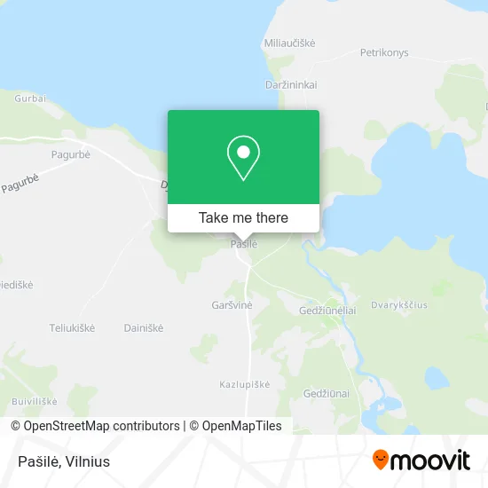 Карта Pašilė