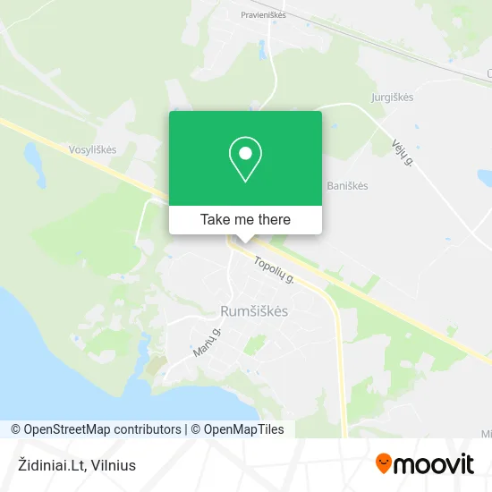 Карта Židiniai.Lt
