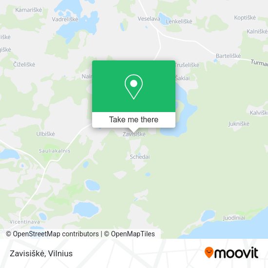Карта Zavisiškė