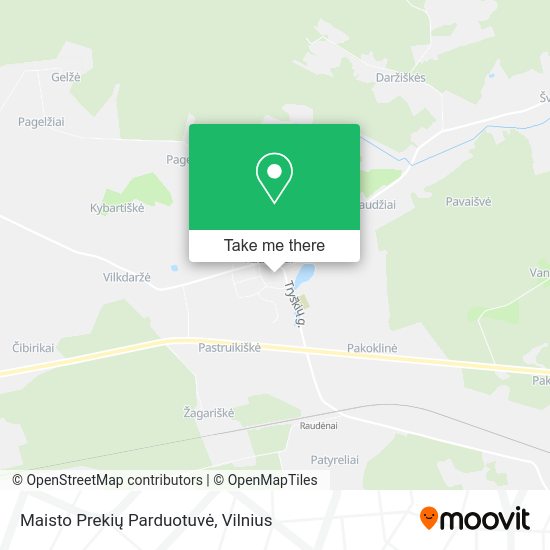 Карта Maisto Prekių Parduotuvė