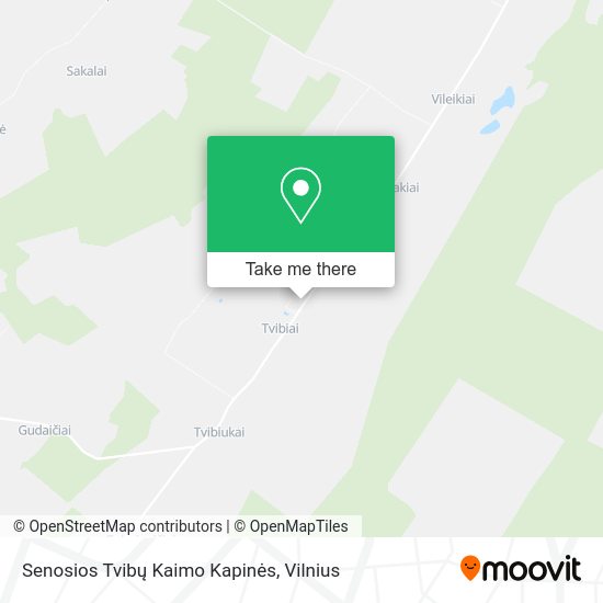 Карта Senosios Tvibų Kaimo Kapinės