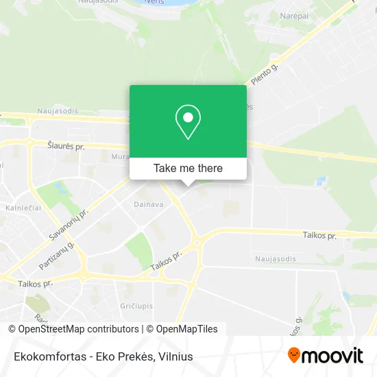 Карта Ekokomfortas - Eko Prekės
