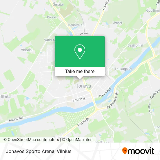 Карта Jonavos Sporto Arena