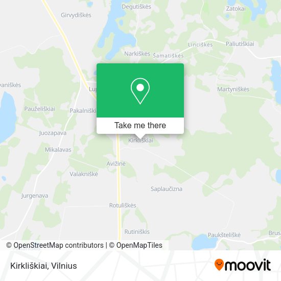 Карта Kirkliškiai