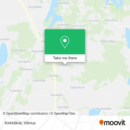 Карта Kirkliškiai