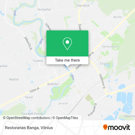 Карта Restoranas Banga