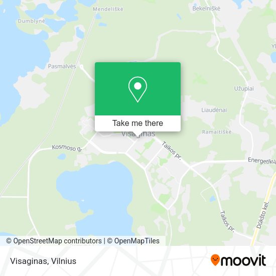Карта Visaginas