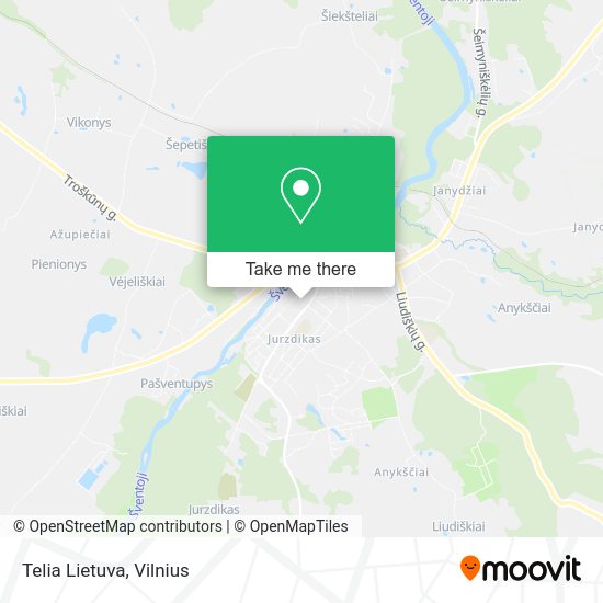 Карта Telia Lietuva
