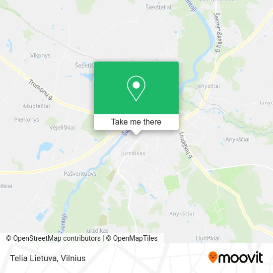 Карта Telia Lietuva