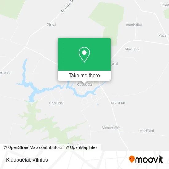 Карта Klausučiai