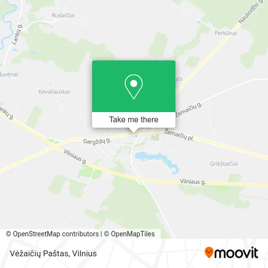 Карта Vėžaičių Paštas