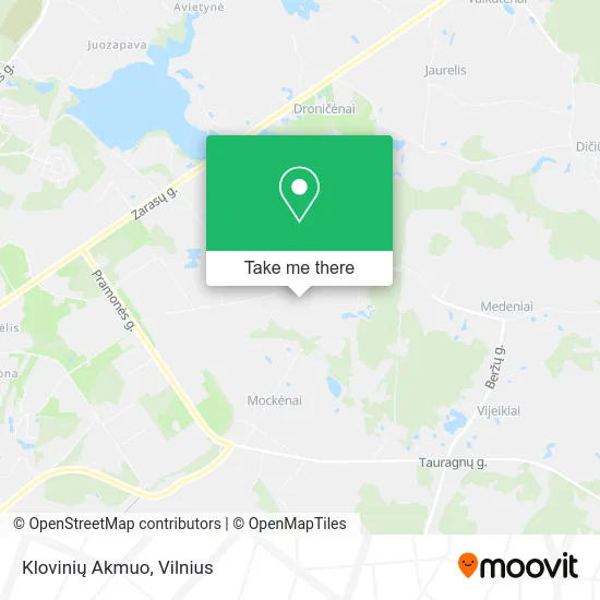 Карта Klovinių Akmuo