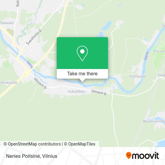 Карта Neries Poilsinė