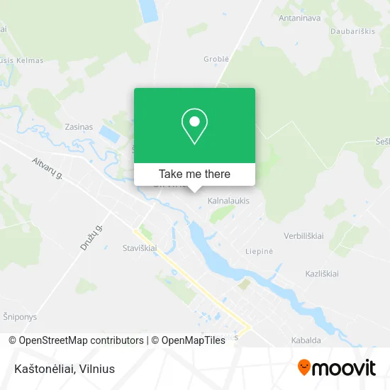 Карта Kaštonėliai