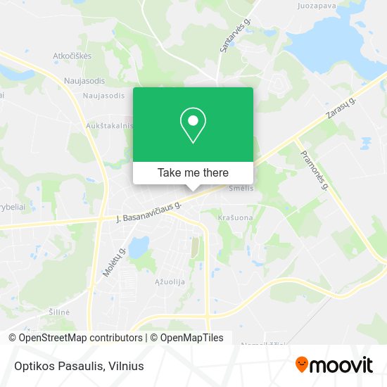 Карта Optikos Pasaulis