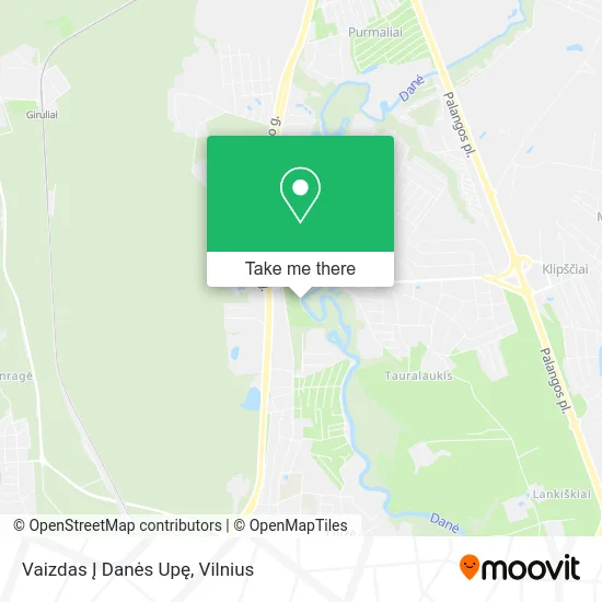 Карта Vaizdas Į Danės Upę