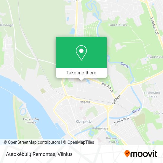 Карта Autokėbulų Remontas