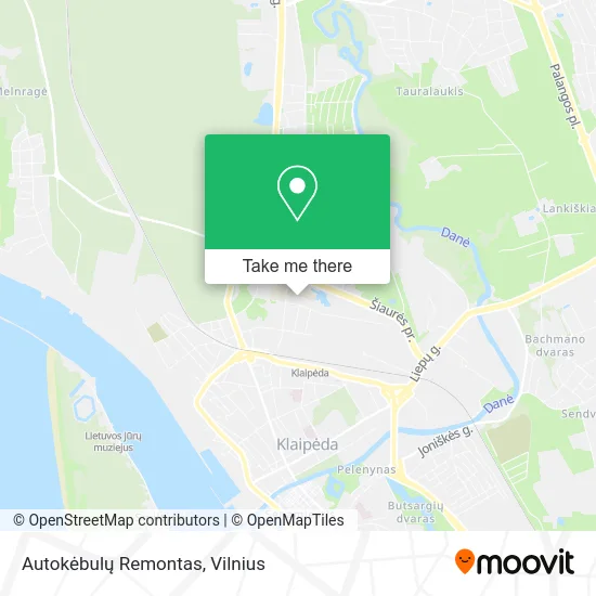 Карта Autokėbulų Remontas