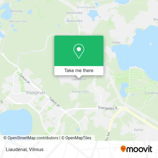 Карта Liaudėnai