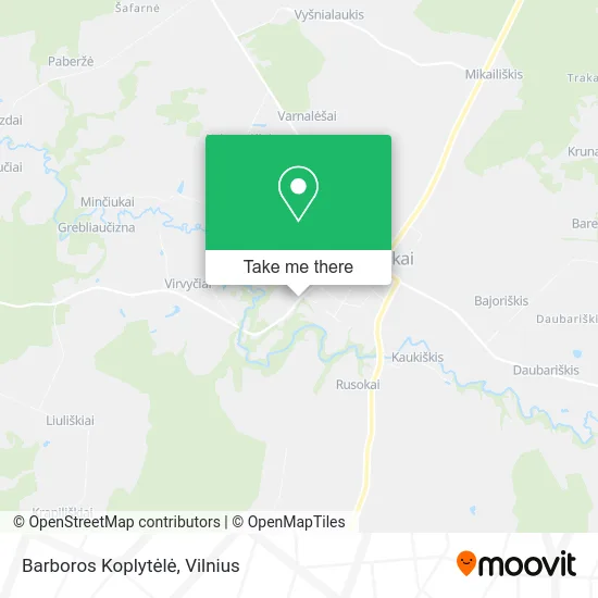 Карта Barboros Koplytėlė