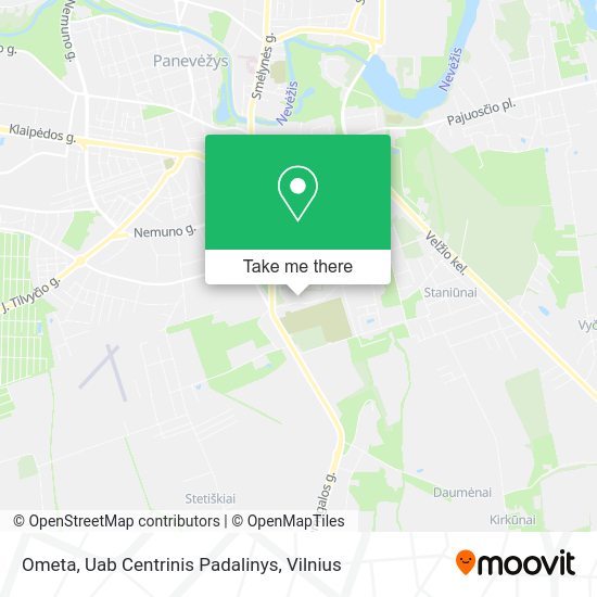 Карта Ometa, Uab Centrinis Padalinys