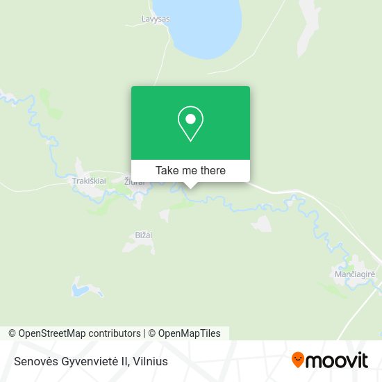 Карта Senovės Gyvenvietė II