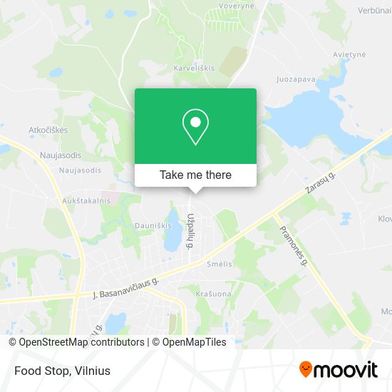 Карта Food Stop
