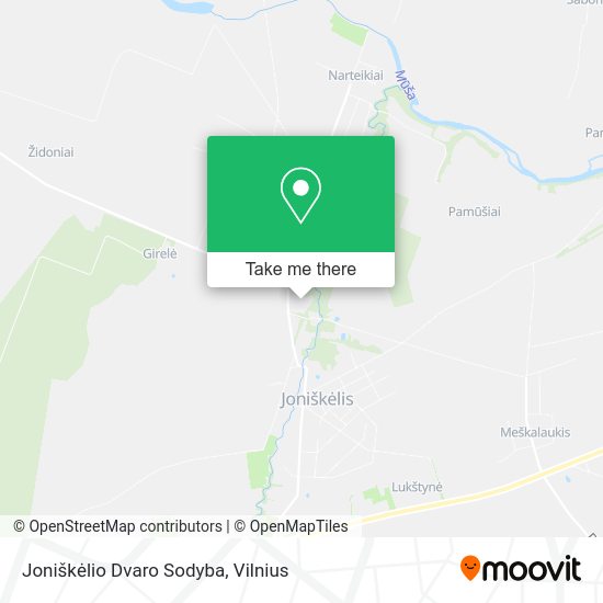 Карта Joniškėlio Dvaro Sodyba