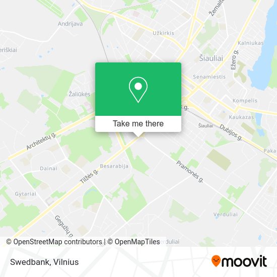 Карта Swedbank
