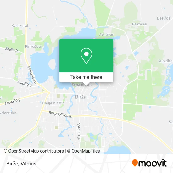 Карта Biržė