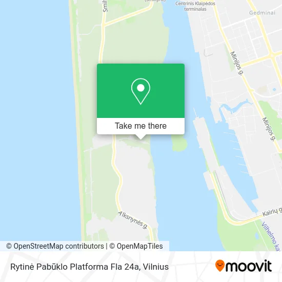 Карта Rytinė Pabūklo Platforma Fla 24a