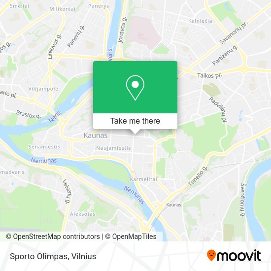 Карта Sporto Olimpas