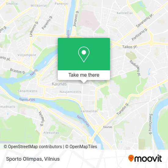 Карта Sporto Olimpas
