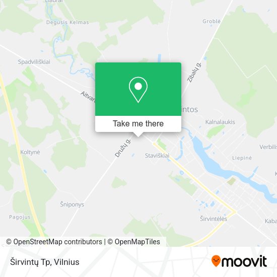 Карта Širvintų Tp
