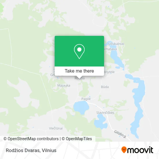 Карта Rodžios Dvaras