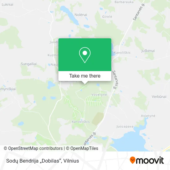 Карта Sodų Bendrija „Dobilas“
