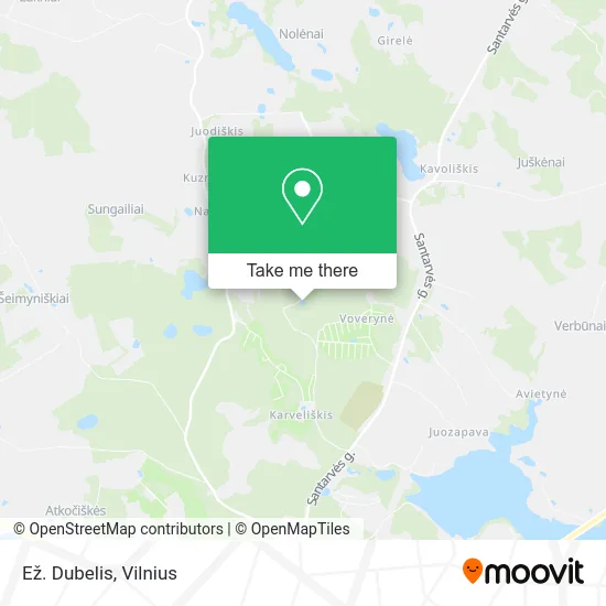 Карта Ež. Dubelis