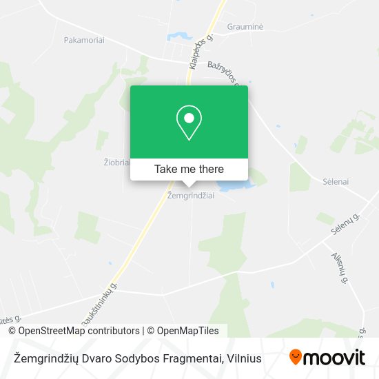 Карта Žemgrindžių Dvaro Sodybos Fragmentai