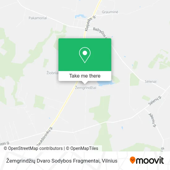Карта Žemgrindžių Dvaro Sodybos Fragmentai