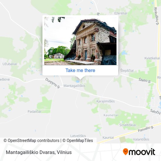 Карта Mantagailiškio Dvaras